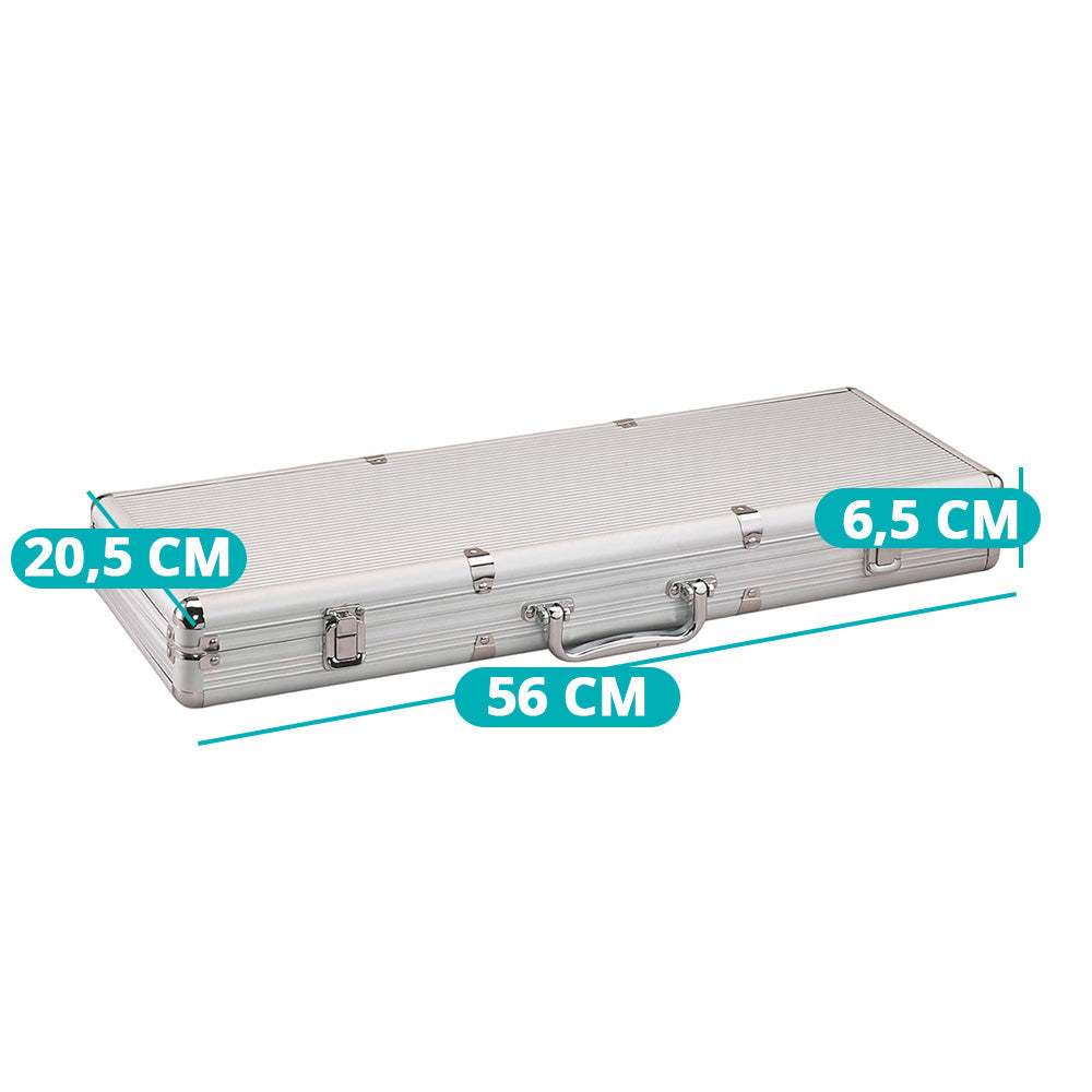 Set poker 500 piese in geanta aluminiu